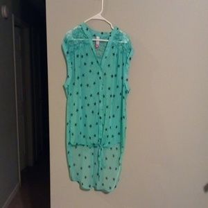 No Boundaries green/navy tunic Junior size XL